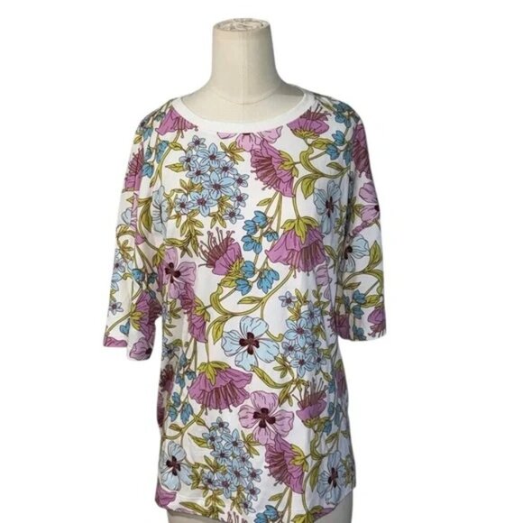 Vera Bradley Women's Outlet Cotton Essential Short-Sleeved Size L - Picture 10 of 10